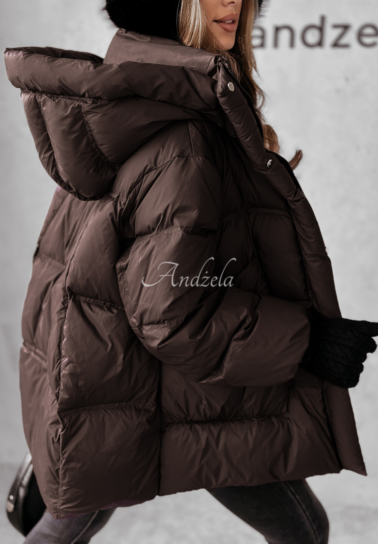 Steppjacke Watch It Snow Schokoladenbraun