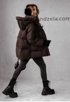 Puchowa Jacke Watch It Snow Schokoladenbraun