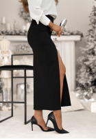 Ołówkowa Rock z rozcięciem Live With Purpose Schwarz