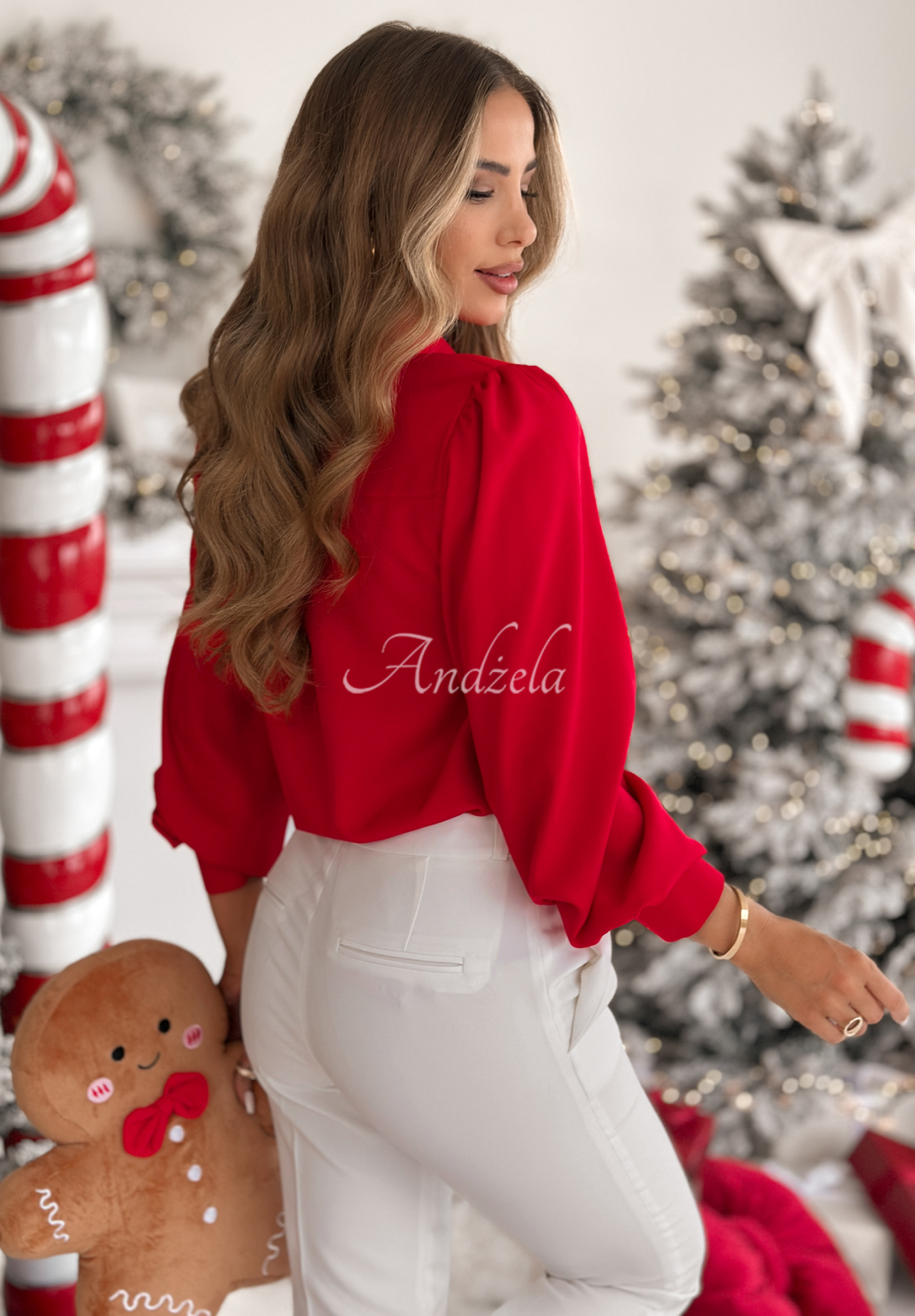 Viskosehemd mit Schnürung Special One Rot