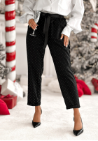 Material Hose z kryształkami Dazzling Choice Schwarz