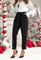 Material Hose z kryształkami Dazzling Choice Schwarz