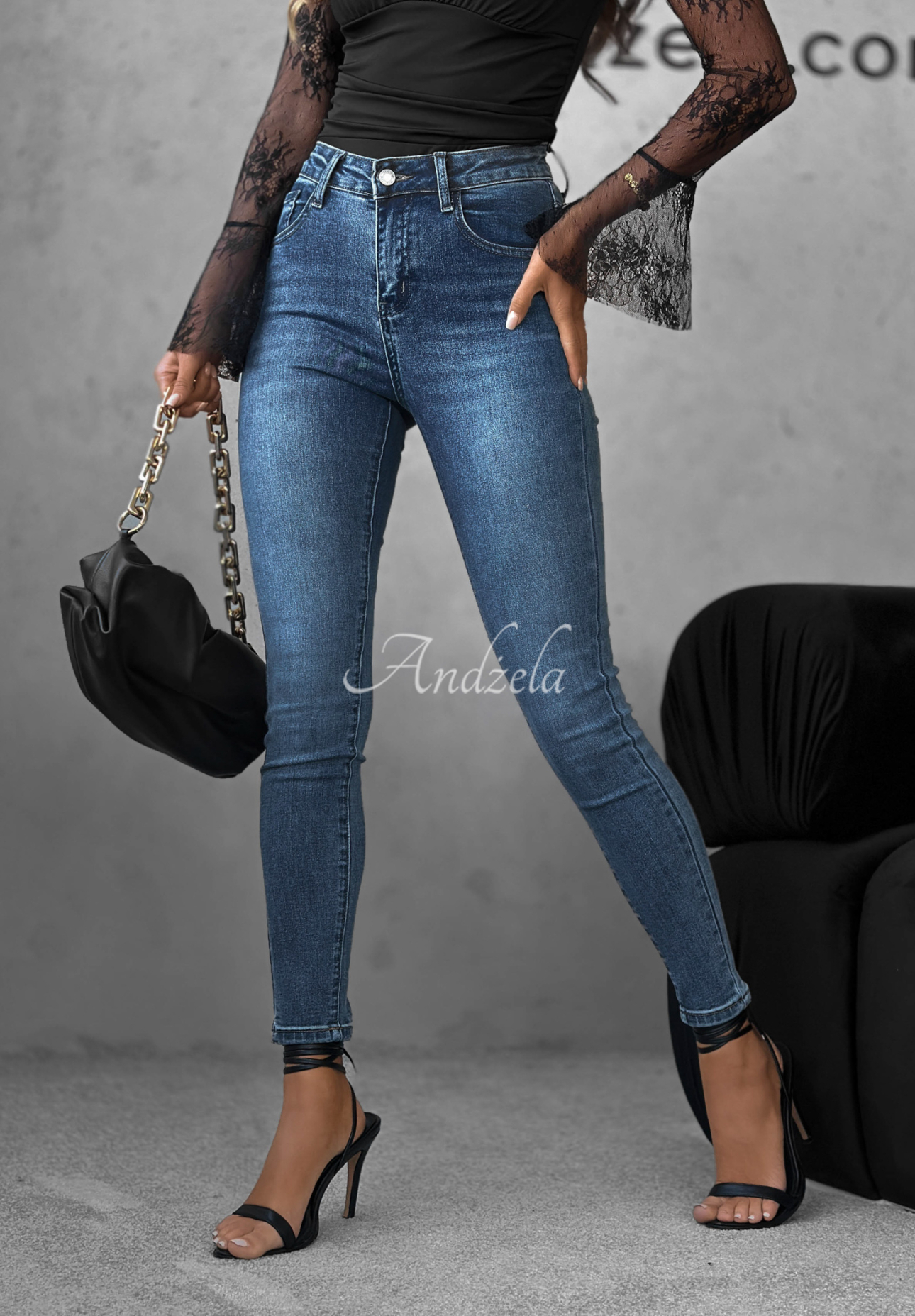 Skinny-Jeans Not Too Much Blau