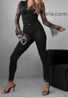 Hose Jeans skinny Not Too Much Schwarz