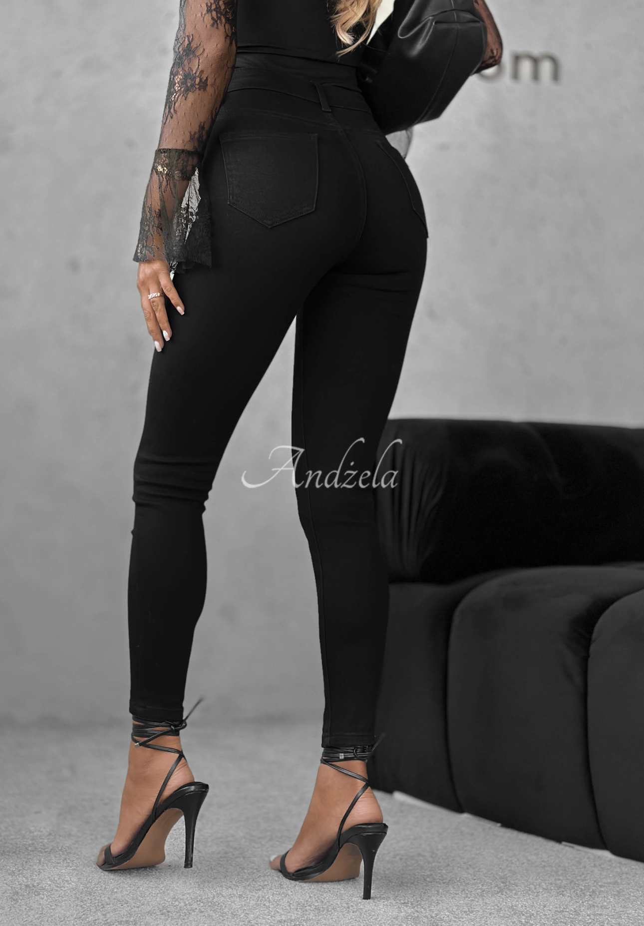 Skinny-Jeans Not Too Much Schwarz