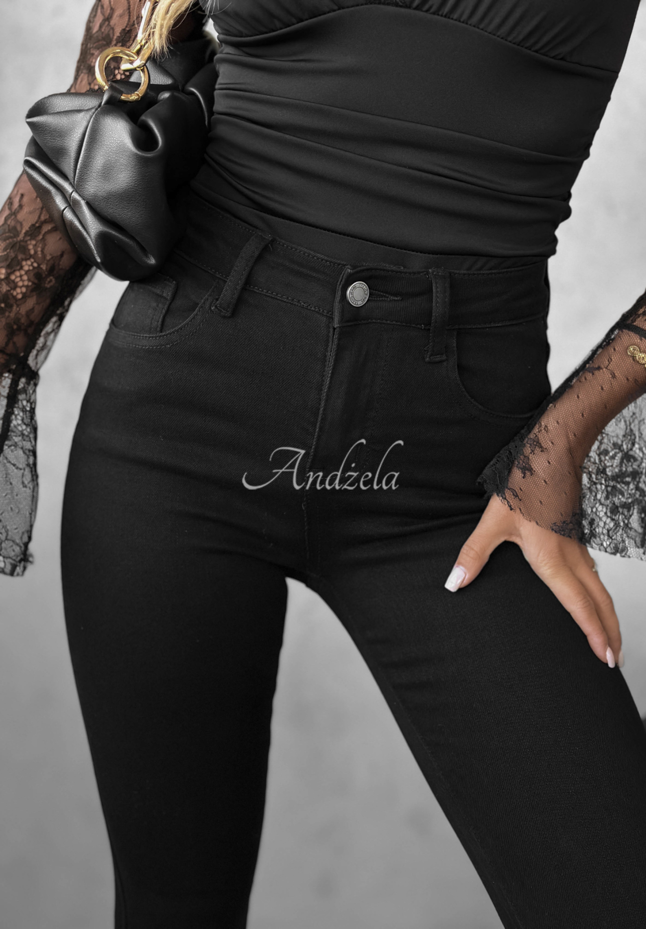 Skinny-Jeans Not Too Much Schwarz