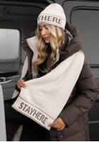 Set Mütze i szali Stay Here Winter Ecru