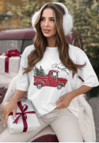 T-Shirt z nadrukiem Under The Tree Weiß