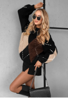 Pullover w romby Sweet Apple Pie Schwarz