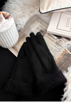 Handschuhe z kożuszkiem Frozen Hours Schwarz