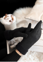 Handschuhe z kożuszkiem Frozen Hours Schwarz