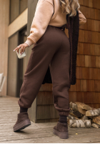 Sweat Set Sweatshirt i Hose Take Me Home Beige-Schokoladenbraun II