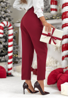 Hose Chinohose No Idea Burgund