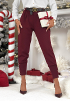 Material Hose z guzikami Take A Peek Burgund