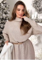 Kleid Pullover Lady In Cold Beige