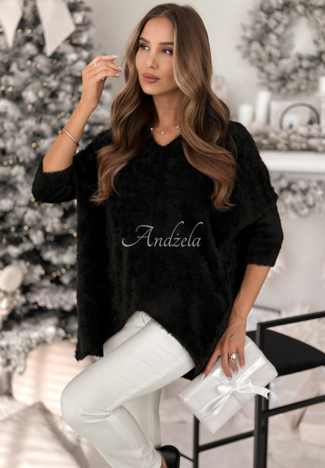 Pullover oversize Touches Heaven Schwarz