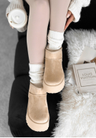 zamszowe Stiefeletten Crunchy Snow Beige