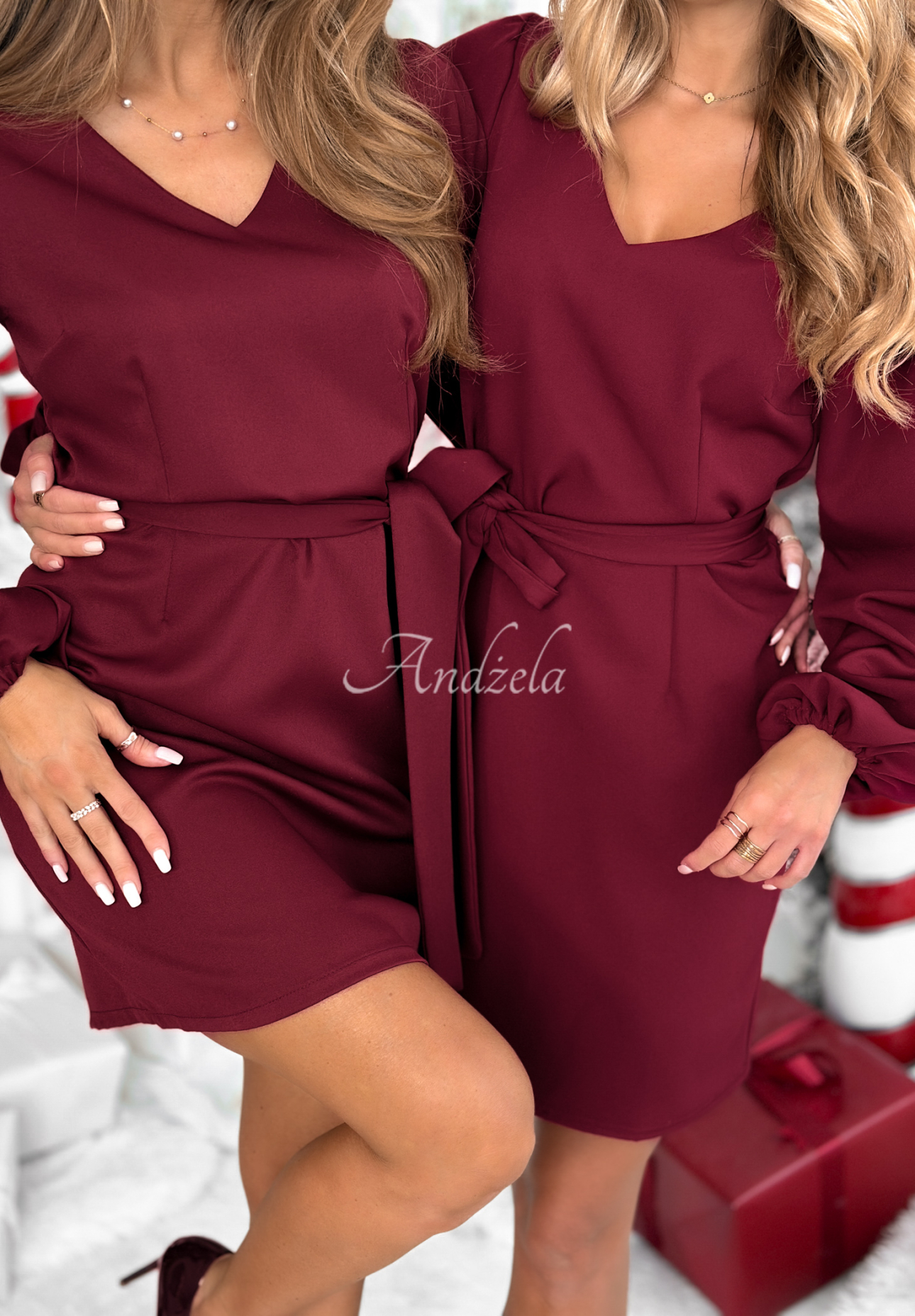 Minikleid Different Vibes Burgunderrot