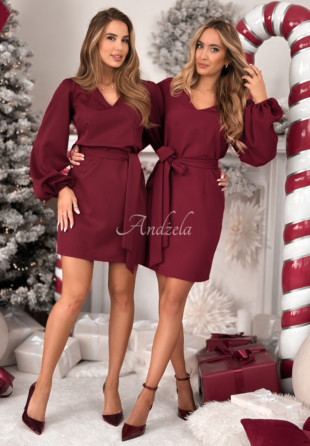 Minikleid Different Vibes Burgunderrot