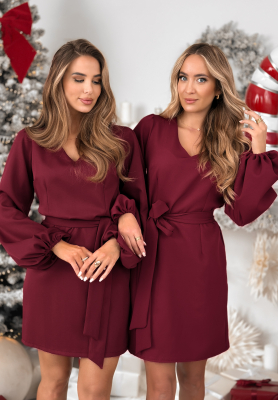 Minikleid Different Vibes Burgunderrot