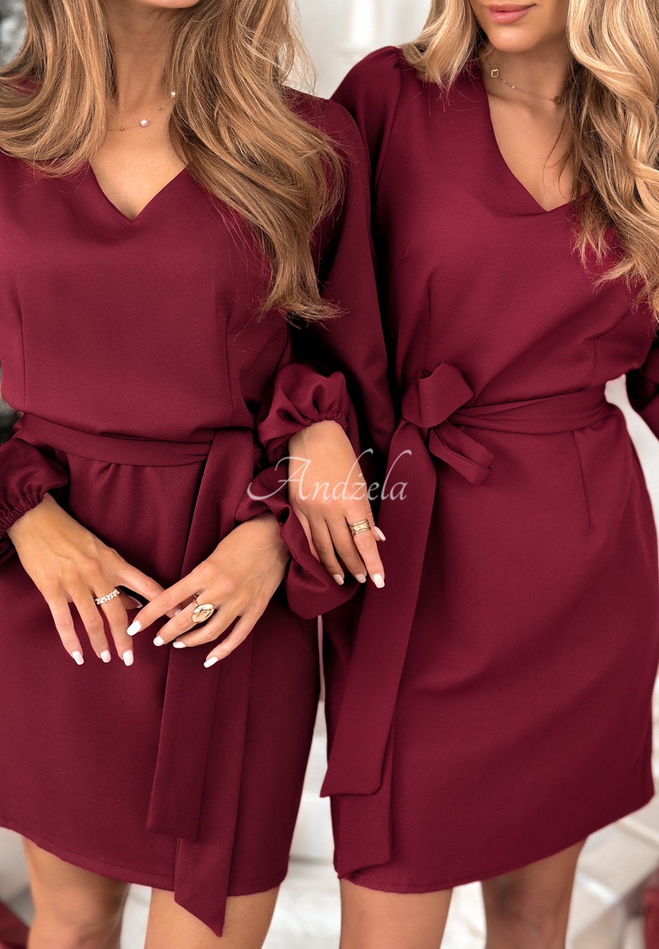 Minikleid Different Vibes Burgunderrot