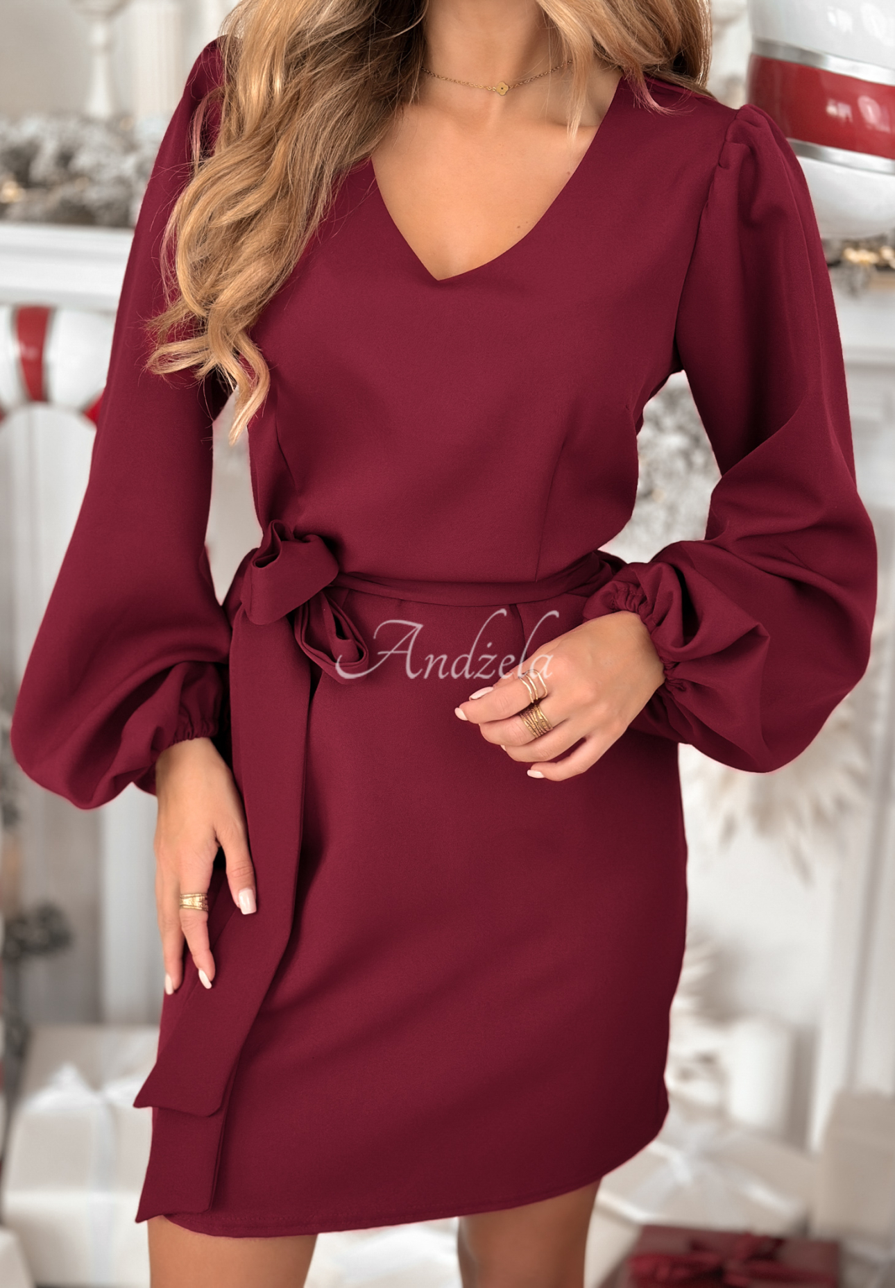 Minikleid Different Vibes Burgunderrot