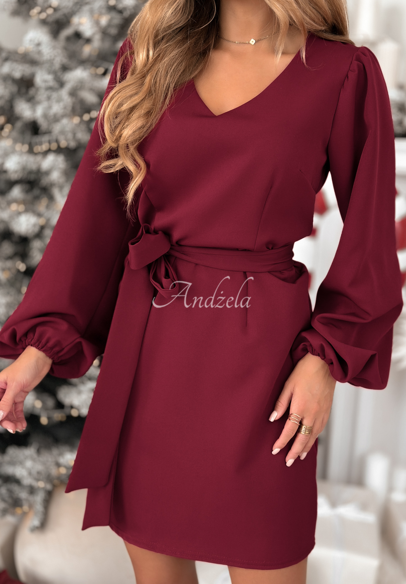 Minikleid Different Vibes Burgunderrot