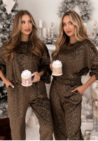 Welurowy Set Gold Twilight Schokoladenbraun