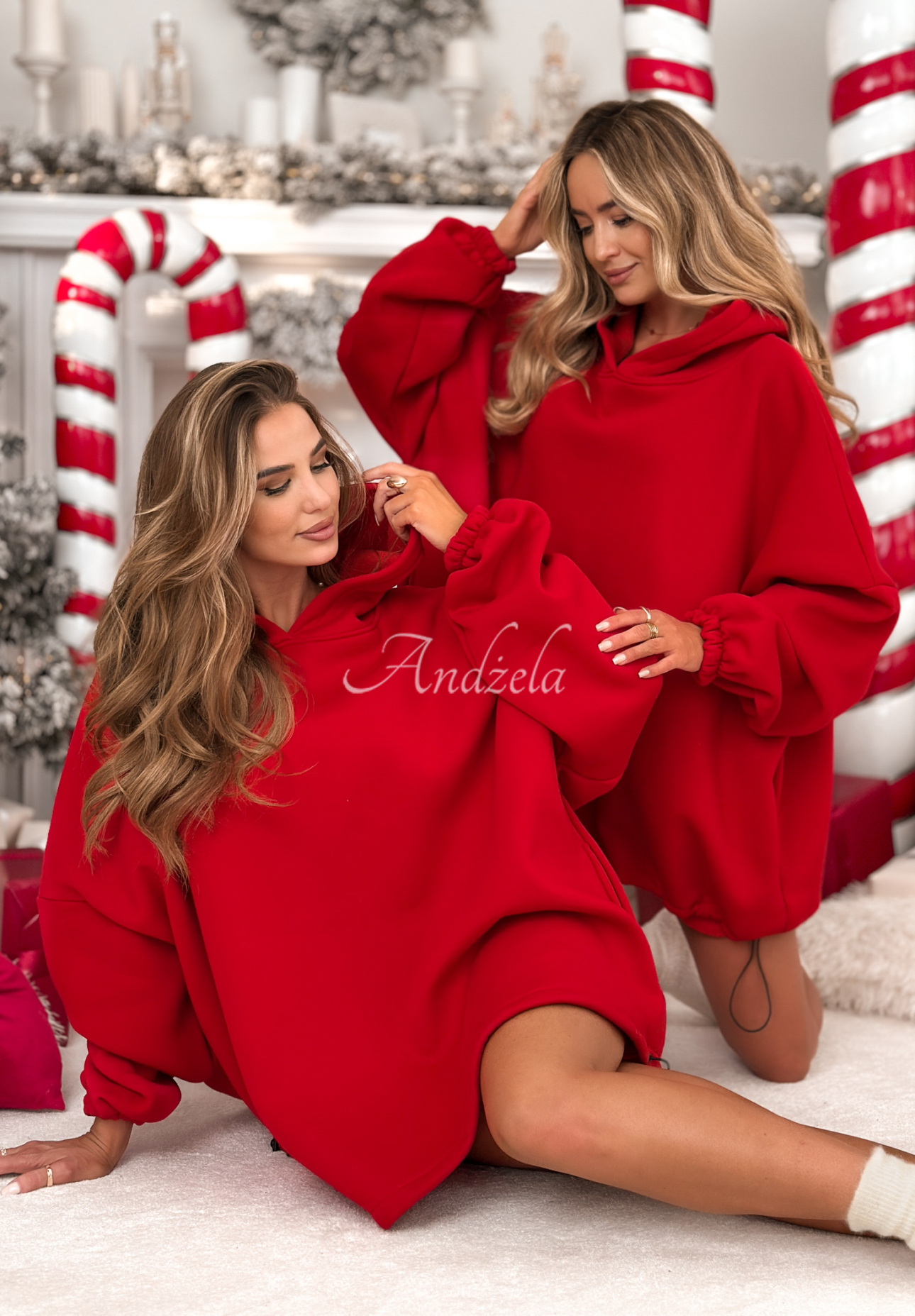 Langer, Oversize Hoodie Still Cute Rot