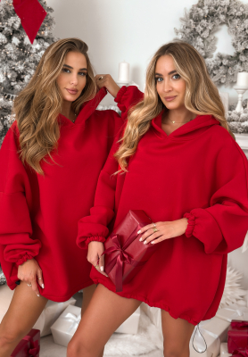 Langer, Oversize Hoodie Still Cute Rot