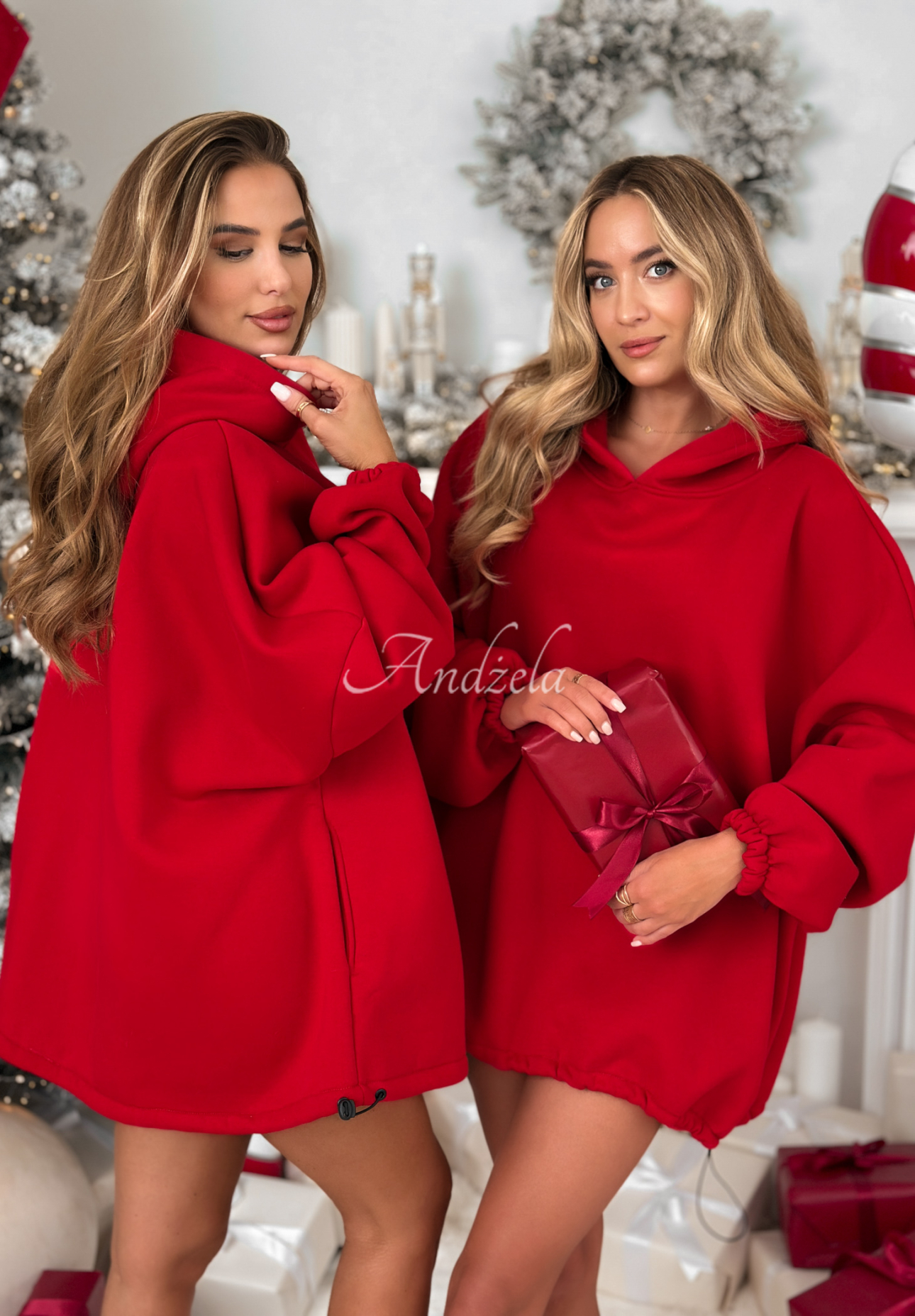 Langer, Oversize Hoodie Still Cute Rot