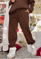 Sweat Set Sweatshirt i Hose Chill Code Schokoladenbraun