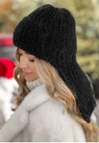 Mütze uszatka First Frost Schwarz