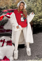 Sweatshirt z misiem Bearry Lady Rot