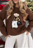 Sweatshirt z misiem Bearry Lady Schokoladenbraun