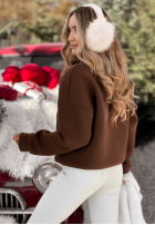 Sweatshirt z misiem Bearry Lady Schokoladenbraun