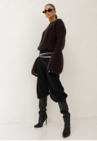 Moherowy Pullover z szerokimi rękawami Cocomore Cloudly Schokoladenbraun