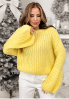 Sweter z szerokimi rękawami Better Than That żółty