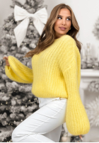 Pullover z szerokimi rękawami Better Than That Gelb