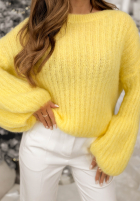 Sweter z szerokimi rękawami Better Than That żółty