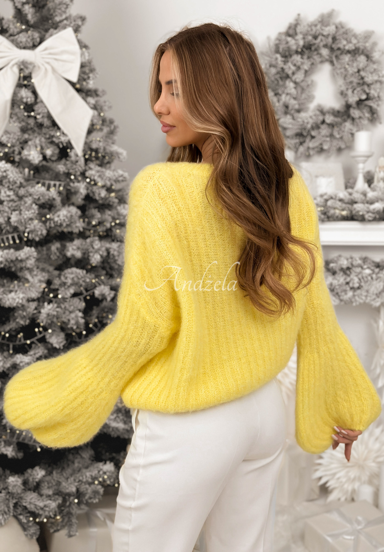 Mohairpullover mit weiten Ärmeln Better Than That Gelb