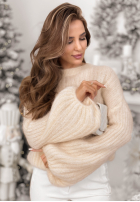 Pullover z szerokimi rękawami Better Than That Ecru