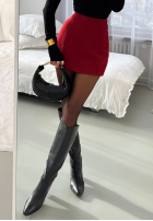 Spódnico-spodenki mini z rozcięciem La Milla Got My Attention Burgund II