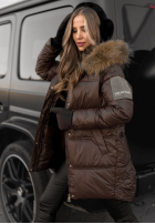 Długa Pikowana Jacke The Luckiest Schokoladenbraun