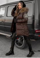 Długa Pikowana Jacke The Luckiest Schokoladenbraun