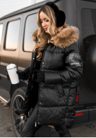 Długa Pikowana Jacke The Luckiest Schwarz