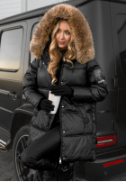 Długa Pikowana Jacke The Luckiest Schwarz