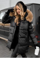 Długa Pikowana Jacke The Luckiest Schwarz