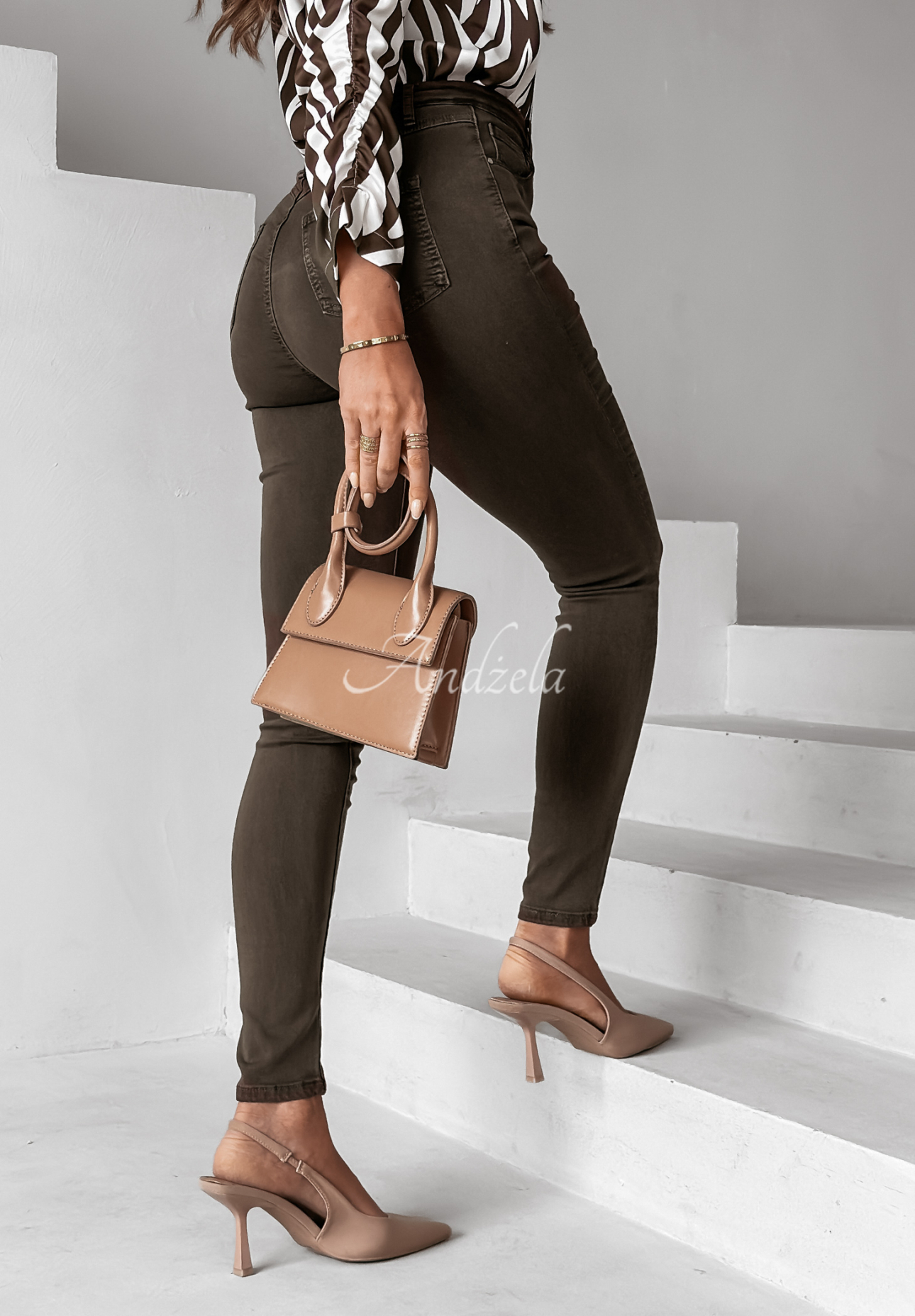 Skinny-Jeans Kendriss Schokoladenbraun II