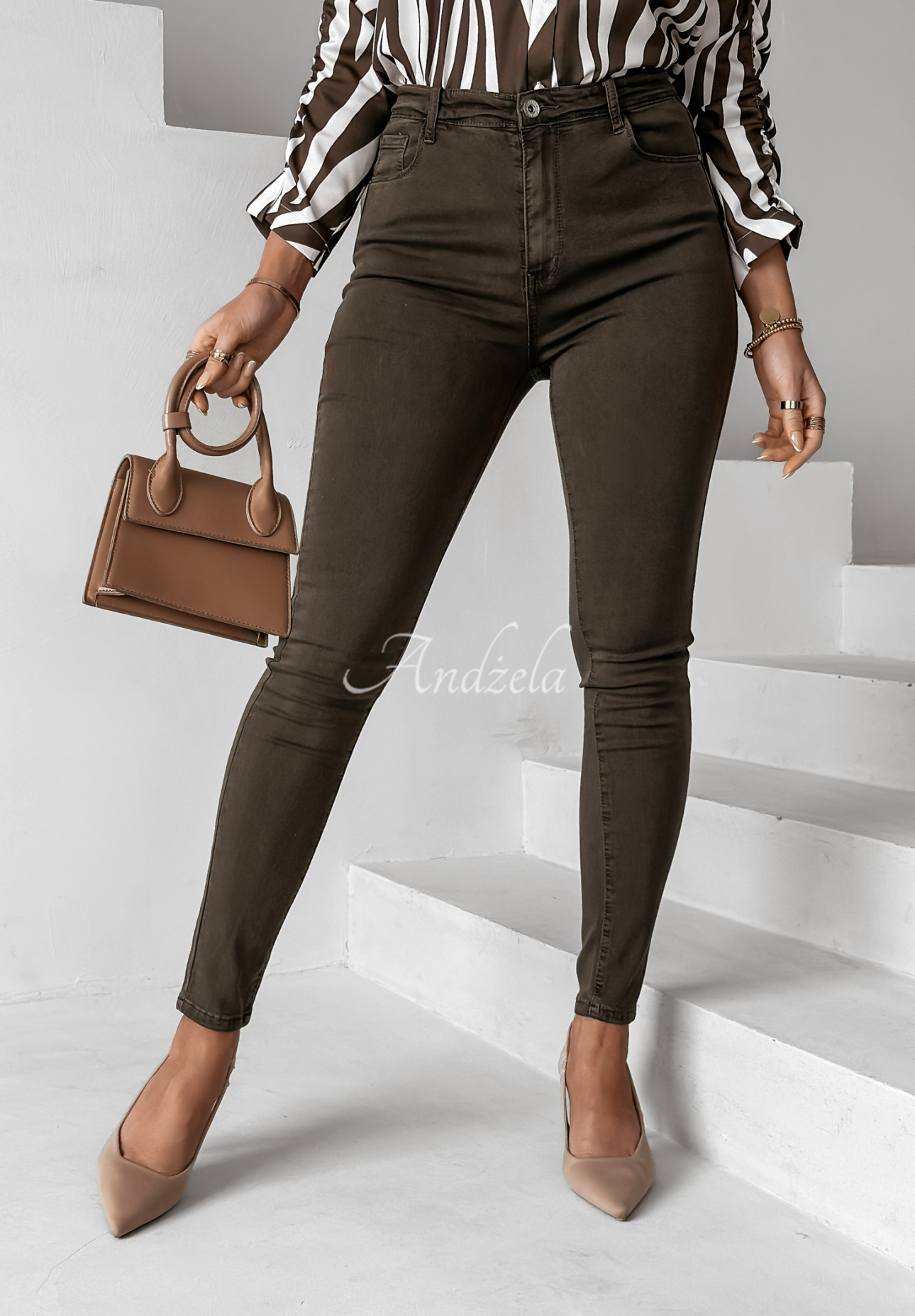 Kendriss chocolate skinny jean pants II
